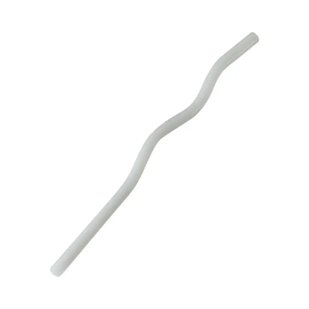 Pastel ridged glass straws set kitchen eco friendly drinking tubes