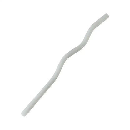 Pastel ridged glass straws set kitchen eco friendly drinking tubes