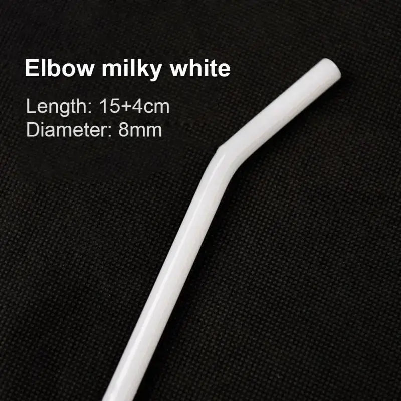 Pastel ridged glass straws set kitchen eco friendly drinking tubes