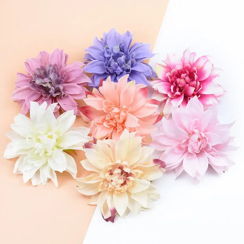 Pastel silk gerbera decorative flowers for wedding home decor