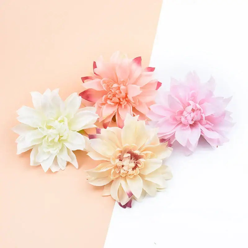 Pastel silk gerbera decorative flowers for wedding home decor
