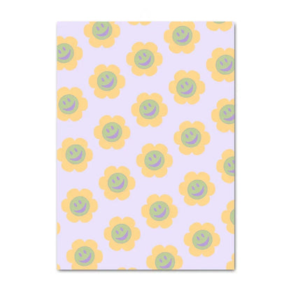 DecorBites™ Pastel Smile Flower Canvas Wall Art