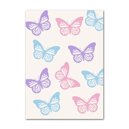 DecorBites™ Pastel Smiley Flower Canvas Wall Art