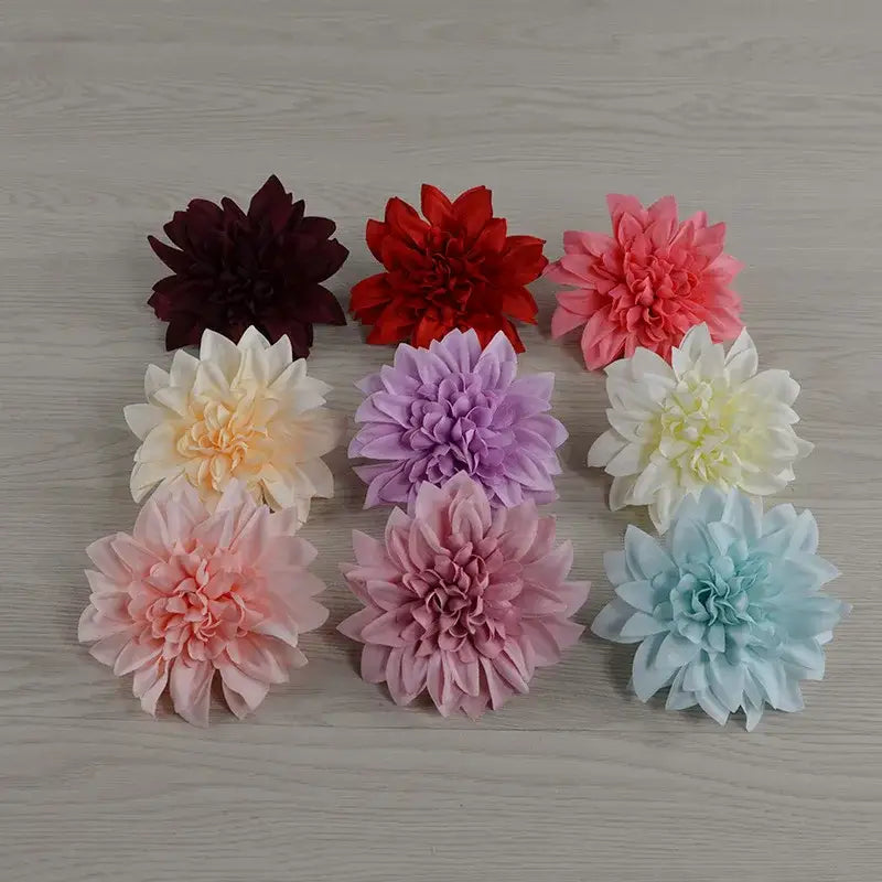 Pastel woolen chrysanthemum wreath bouquet wedding decoration bedroom