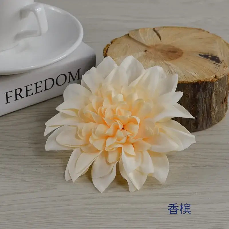 Pastel woolen chrysanthemum wreath bouquet wedding decoration bedroom