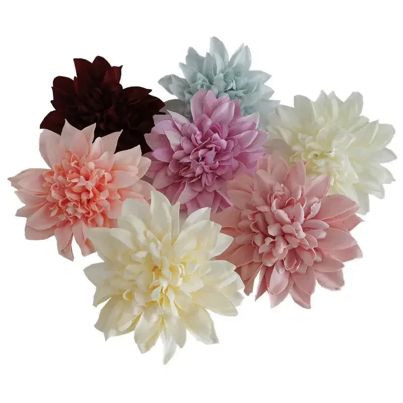 Pastel woolen chrysanthemum wreath bouquet wedding decoration bedroom