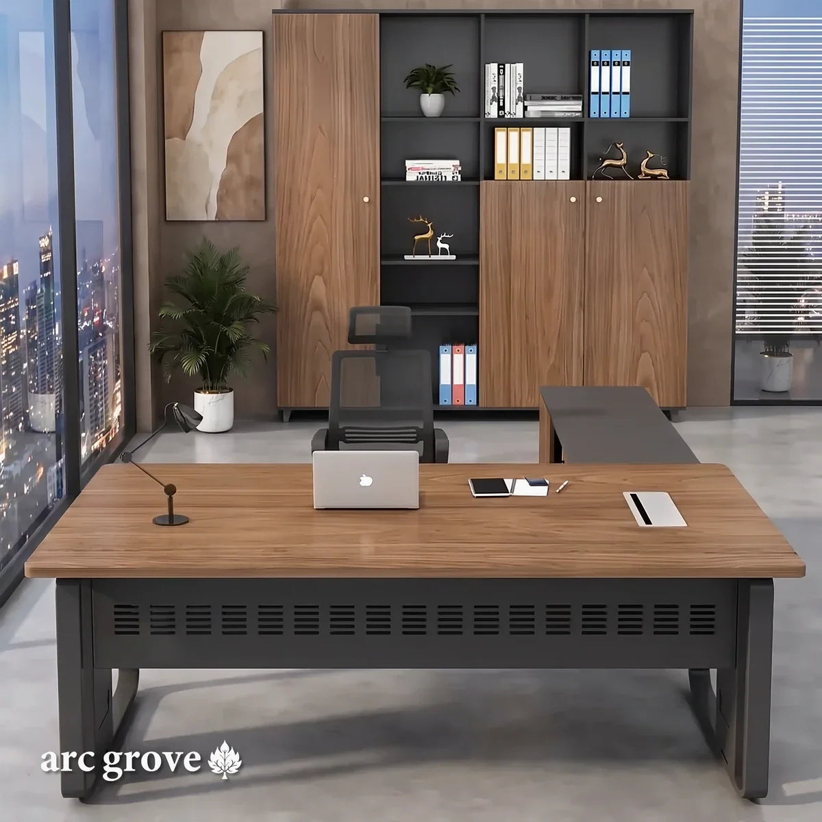 Patton · Executive Desk w/ Mobile Storage