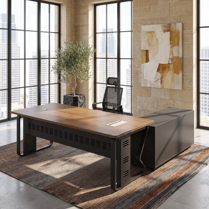 Patton · Executive Desk w/ Mobile Storage