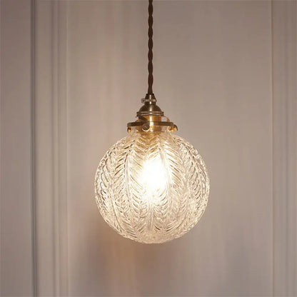 Pauline modern industrial sphere clear glass ceiling light living room
