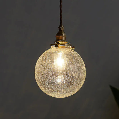 Pauline modern industrial sphere clear glass ceiling light living room