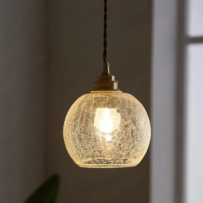 Pauline modern industrial sphere clear glass ceiling light living room