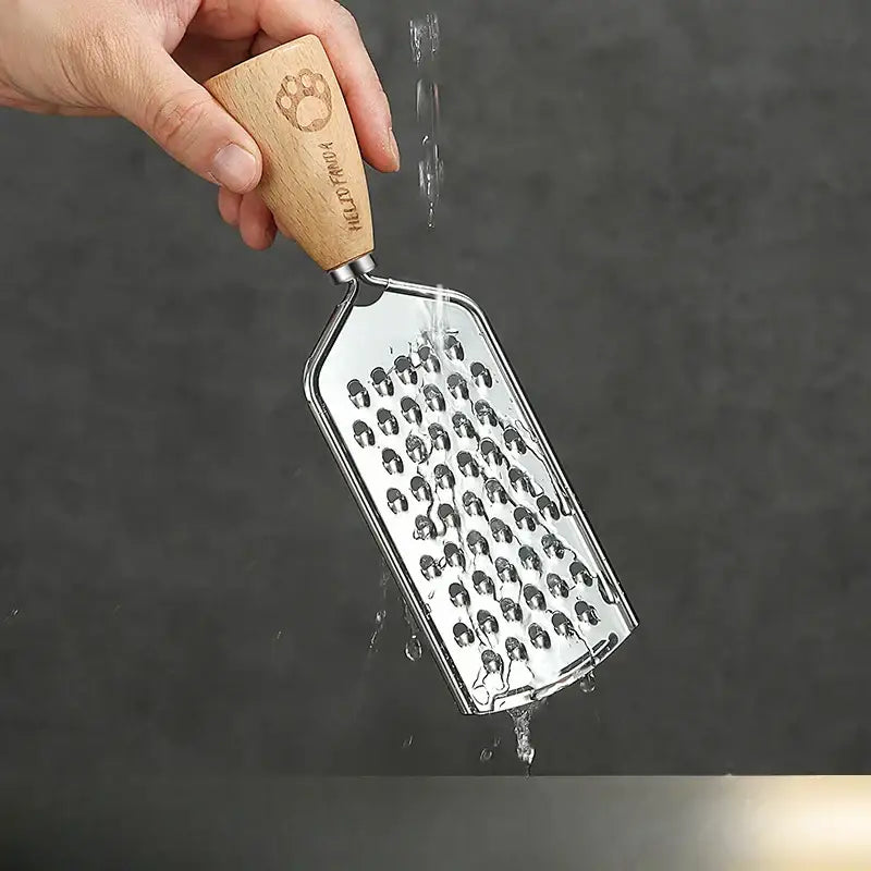 Paw print wood handle 3-in-1 multifunctional grater – kitchen tool