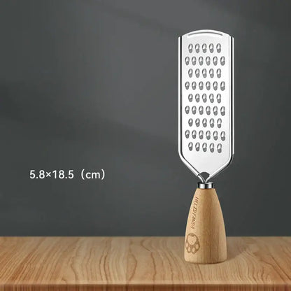 Paw print wood handle 3-in-1 multifunctional grater – kitchen tool