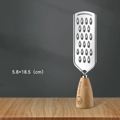 Paw print wood handle 3-in-1 multifunctional grater – kitchen tool