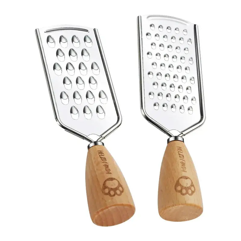 Paw print wood handle 3-in-1 multifunctional grater – kitchen tool