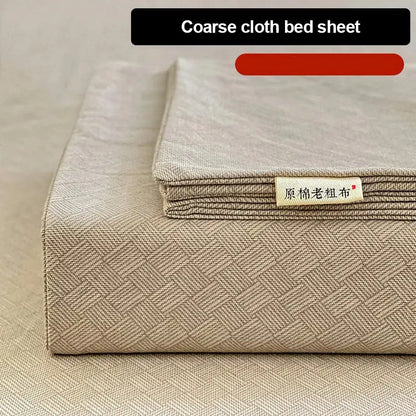 Peach & cream geometric bed sheet set bedroom textured bedspread