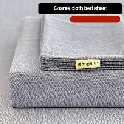 Peach & cream geometric bed sheet set bedroom textured bedspread