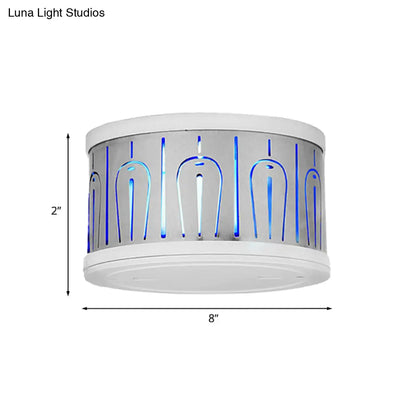 DecorBites™ Peacock Feather LED Wall Sconce with RGB Lighting and Modern Iron Shade