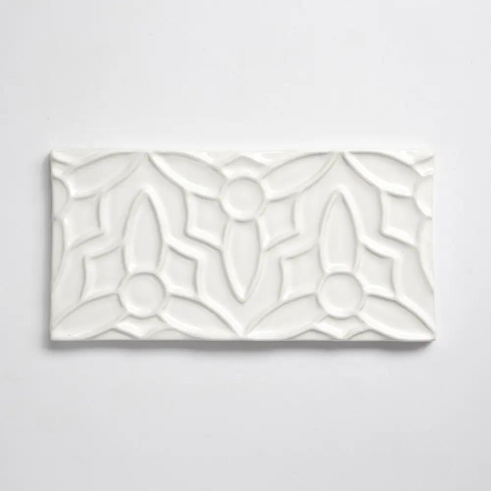 Pearl Glossy Barcelona Ceramic Accent Tiles 4x8
