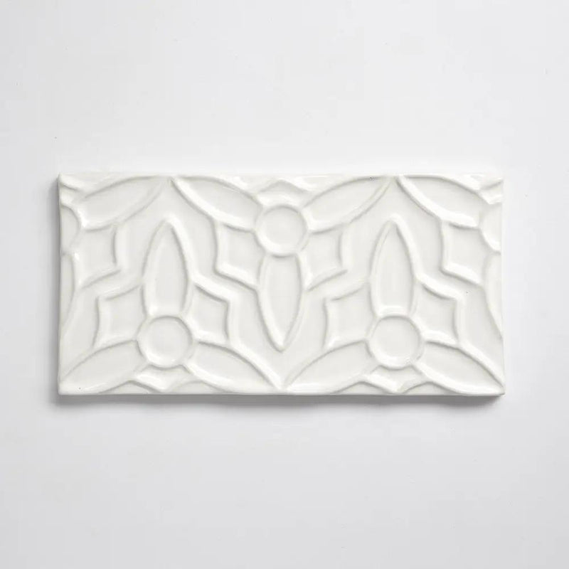 Pearl Glossy Barcelona Ceramic Accent Tiles 4x8