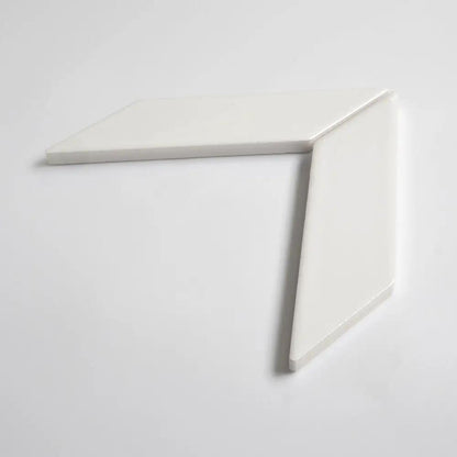 Pearl Glossy Chevron Ceramic Tiles 2x6
