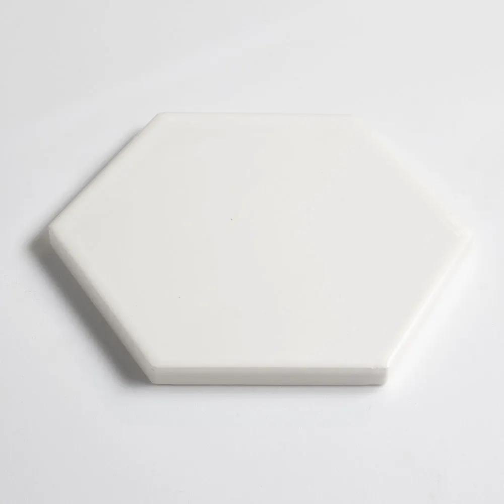 Pearl Glossy Hexagon Ceramic Tiles 5
