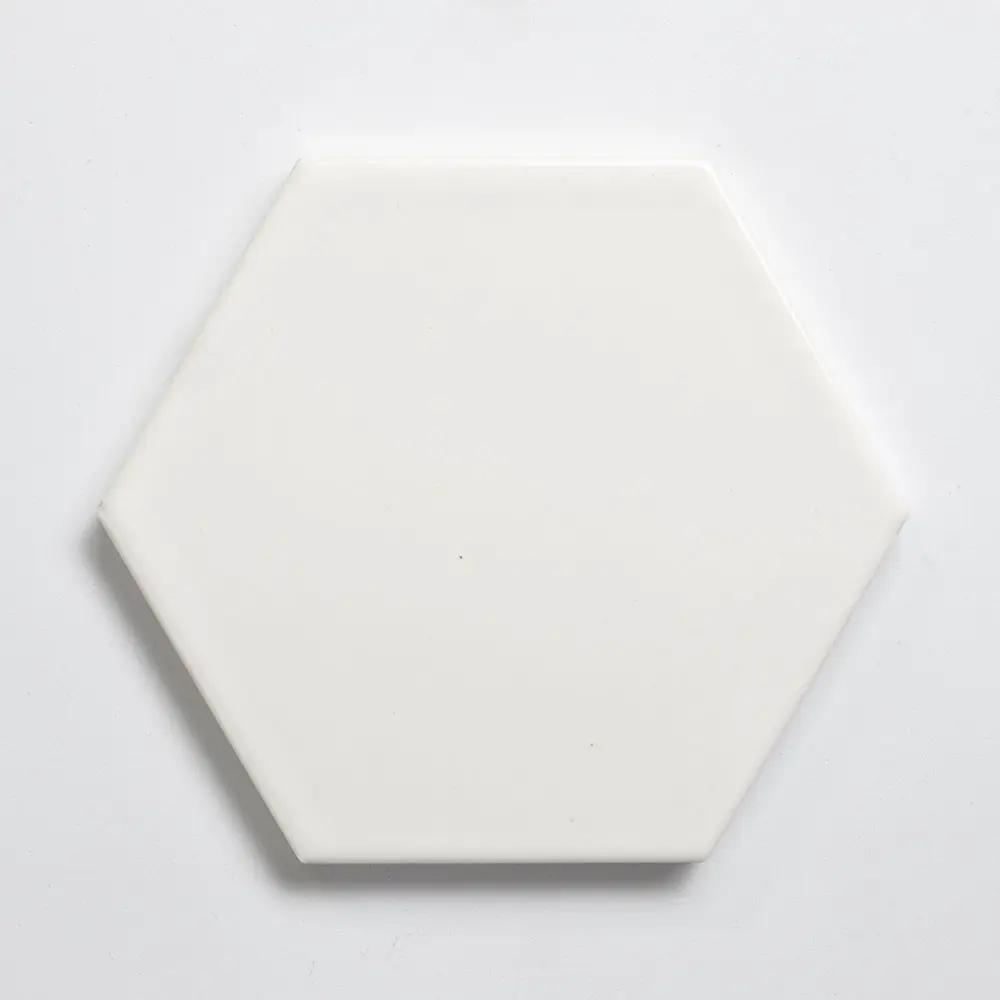 Pearl Glossy Hexagon Ceramic Tiles 5
