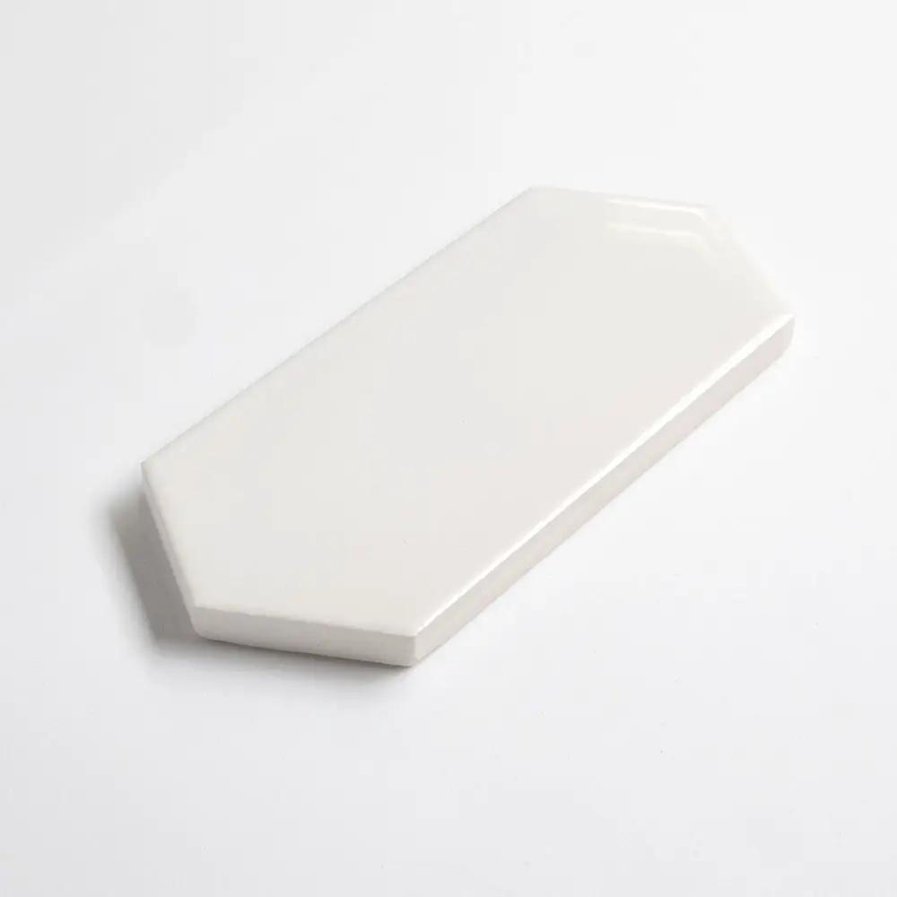 Pearl Glossy Picket Ceramic Tiles 3x6