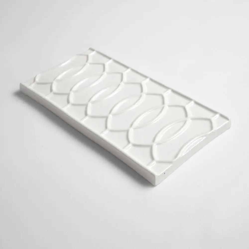Pearl Glossy Vienna Ceramic Accent Tiles 4x8