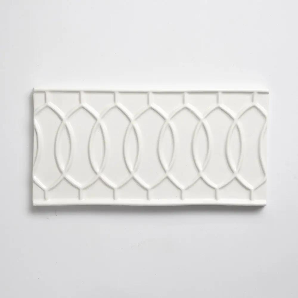 Pearl Glossy Vienna Ceramic Accent Tiles 4x8