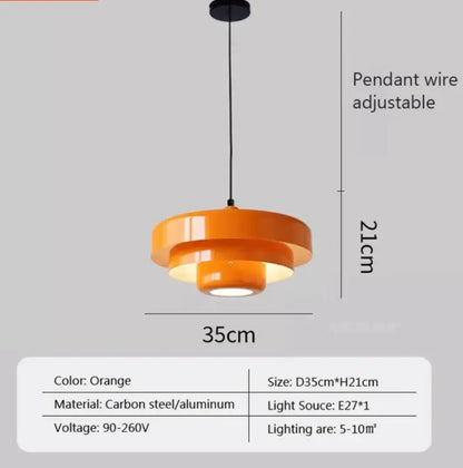 Bauhaus three tier retro pendant lamp for dining room