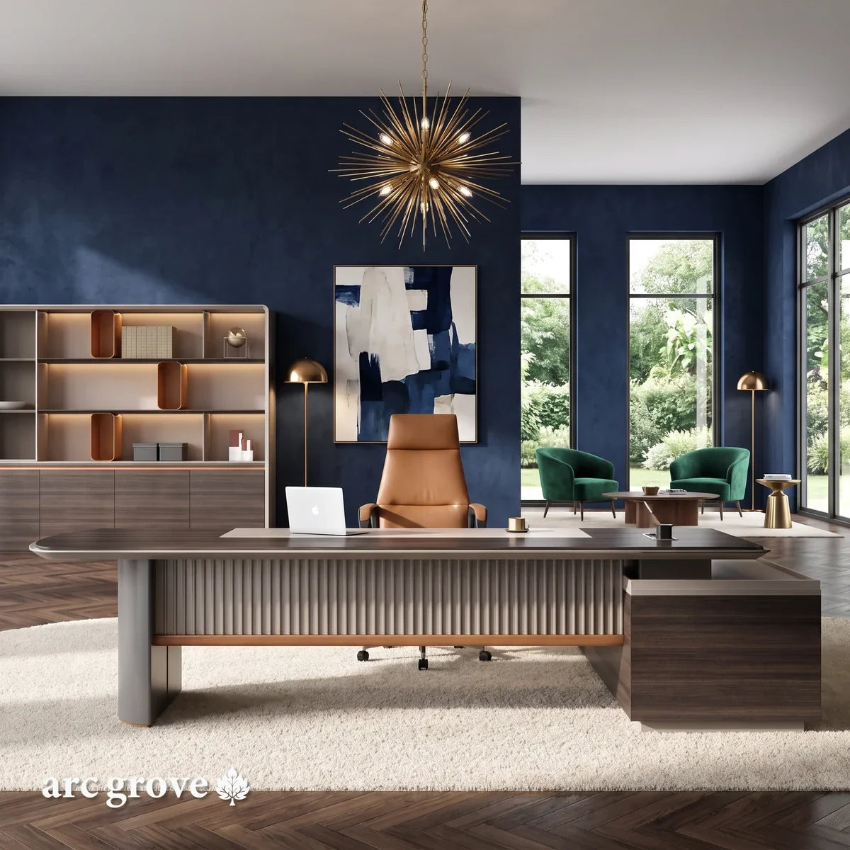Pendrith · Modern L-Shaped Executive Desk