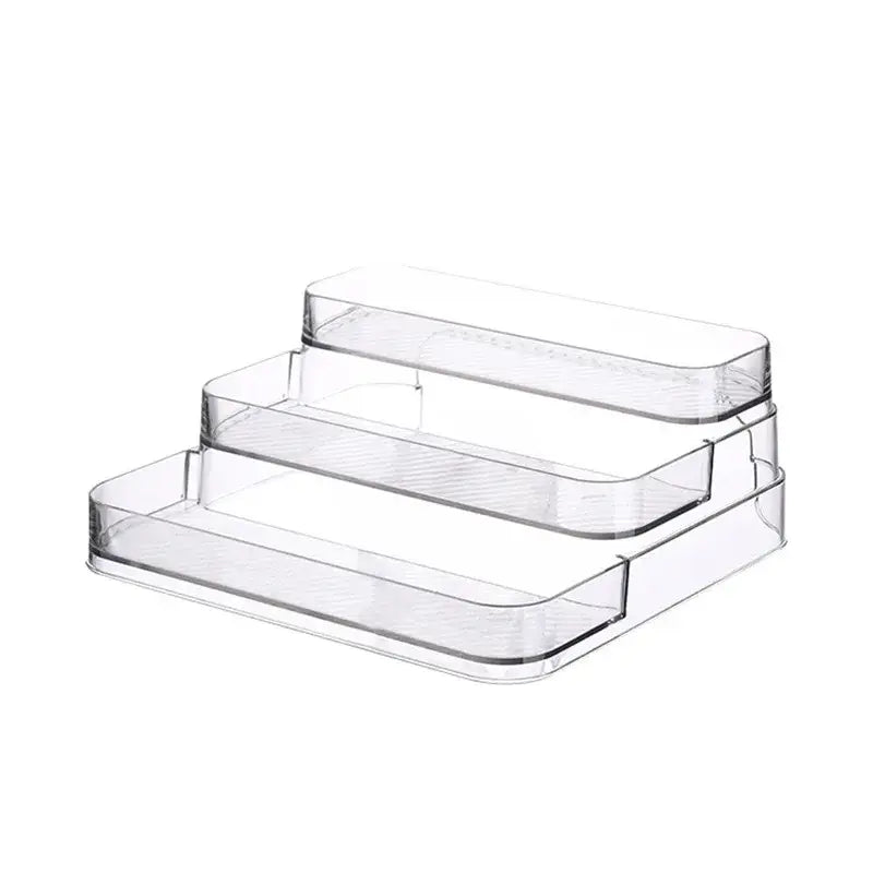 Clear acrylic 3 tier cosmetic organizer bedroom perfume stand