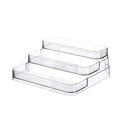 Clear acrylic 3 tier cosmetic organizer bedroom perfume stand