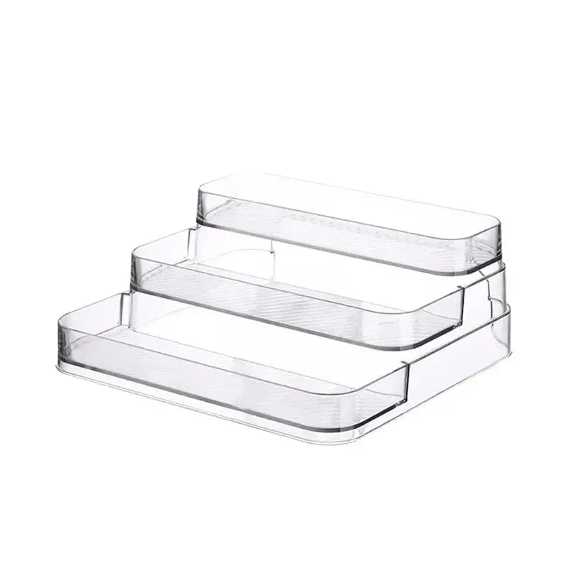 Clear acrylic 3 tier cosmetic organizer bedroom perfume stand