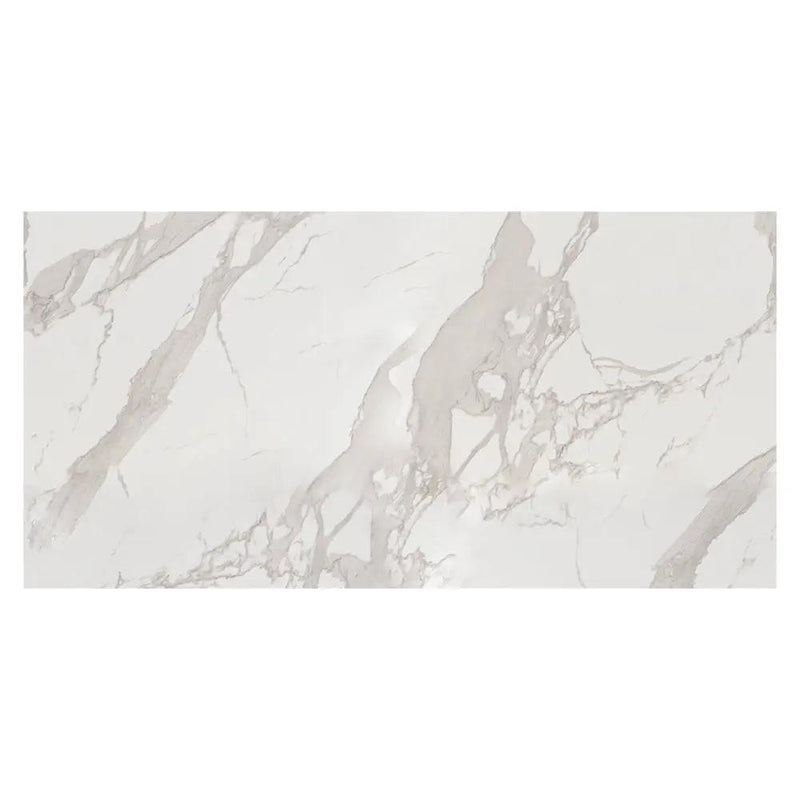 Petra White Matte Porcelain Tiles 24x48