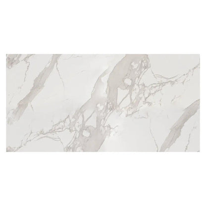 Petra White Polished Porcelain Tiles 24x48