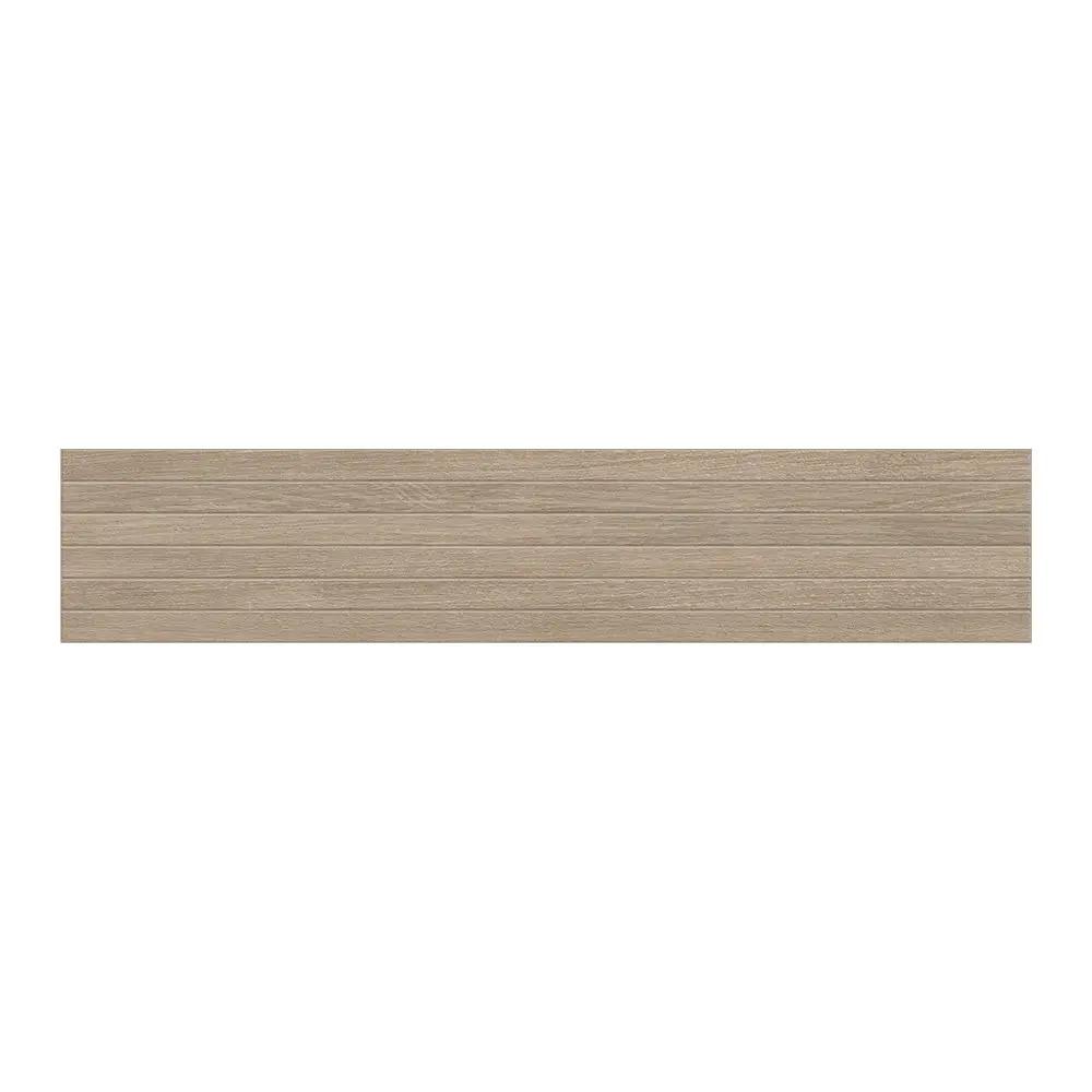 Pigna Matte Groove Wood Look Porcelain Mosaics 8x40