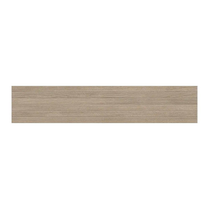 Pigna Matte Groove Wood Look Porcelain Mosaics 8x40