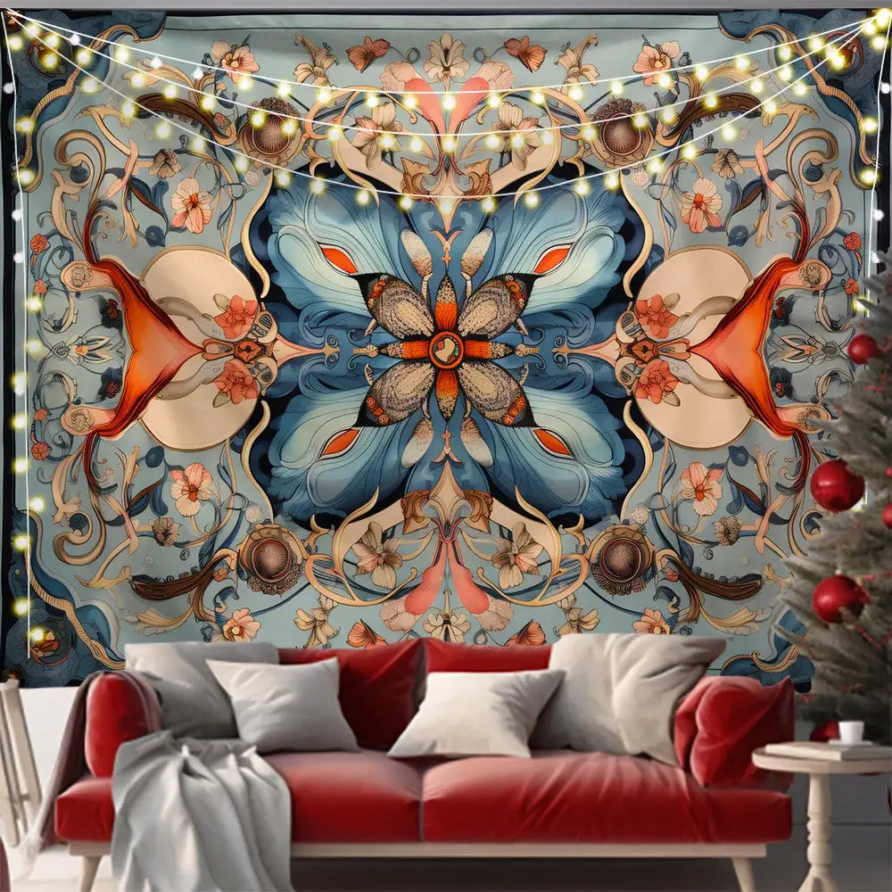 Pink and black butterfly series background cloth for living room