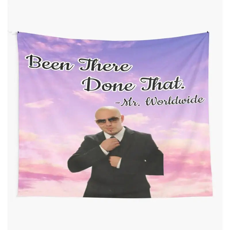 Pink and purple bulldog fun tapestry bedroom wall hanging