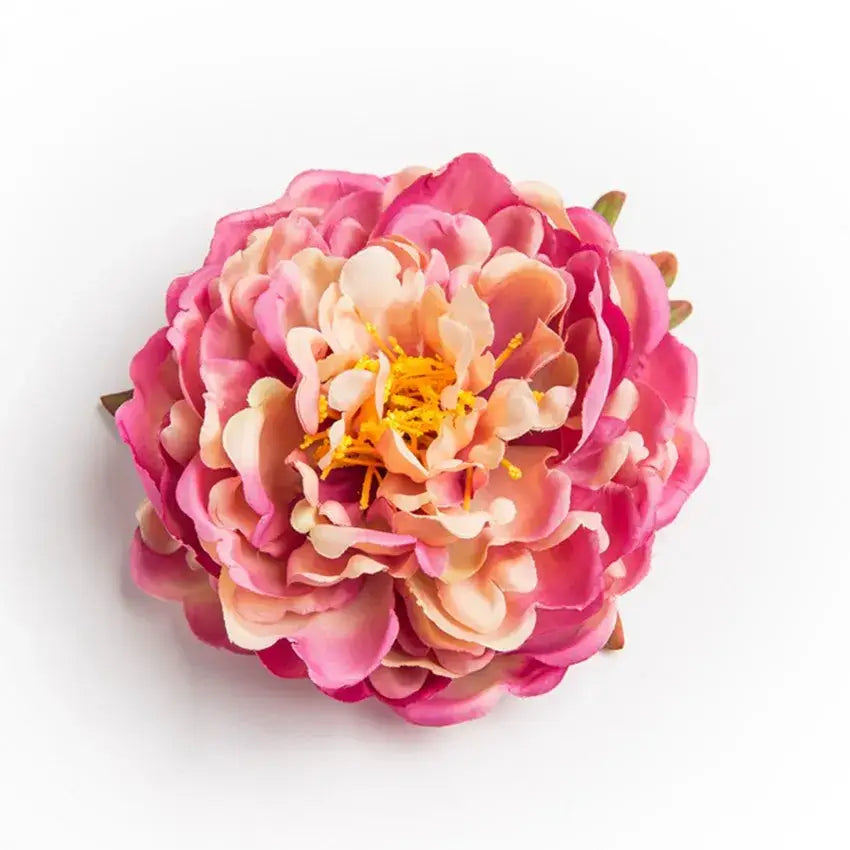 Pink big peony headwear artificial flowers for wedding decoration