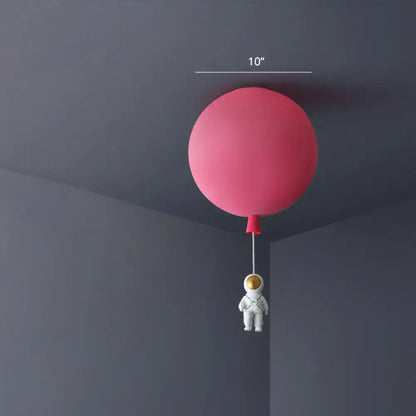 Pink & blue astronaut ceiling lamp bedroom pendant light
