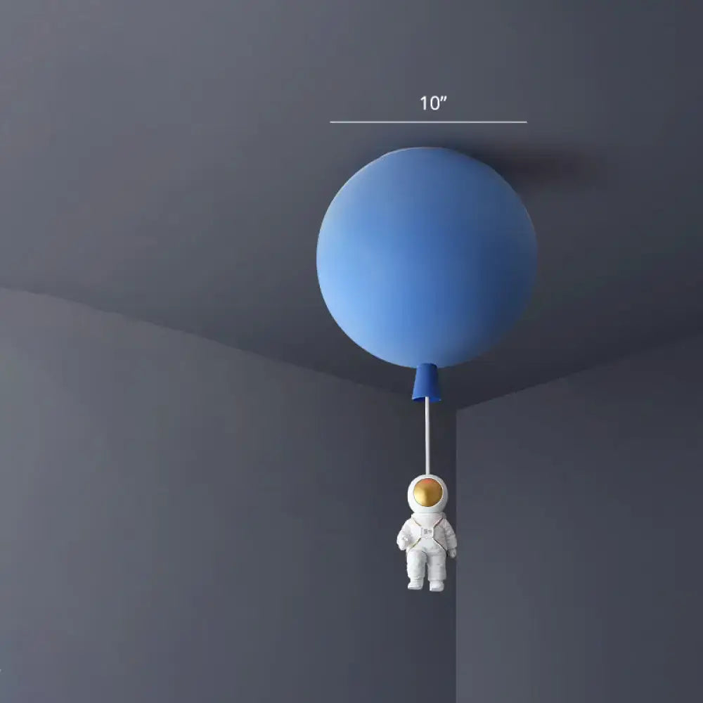 Pink & blue astronaut ceiling lamp bedroom pendant light