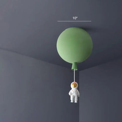 Pink & blue astronaut ceiling lamp bedroom pendant light