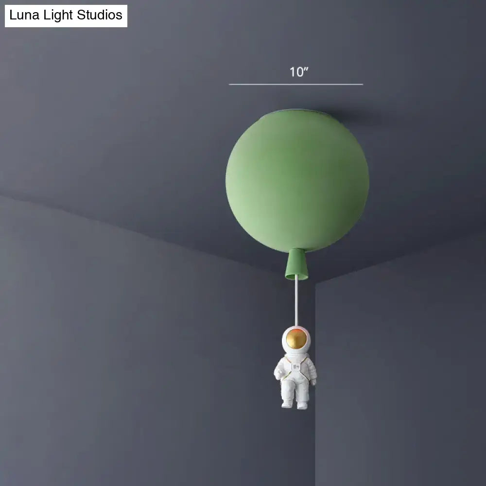 Pink & blue astronaut ceiling lamp bedroom pendant light