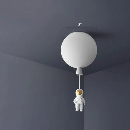 Pink & blue astronaut ceiling lamp bedroom pendant light