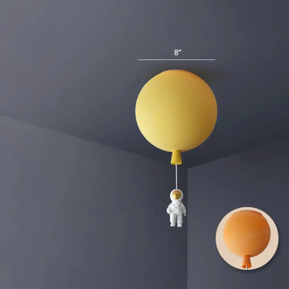 Pink & blue astronaut ceiling lamp bedroom pendant light