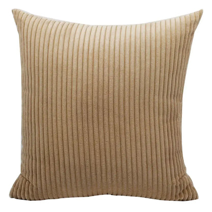 Pink & blue striped corduroy pillow cover living room decor