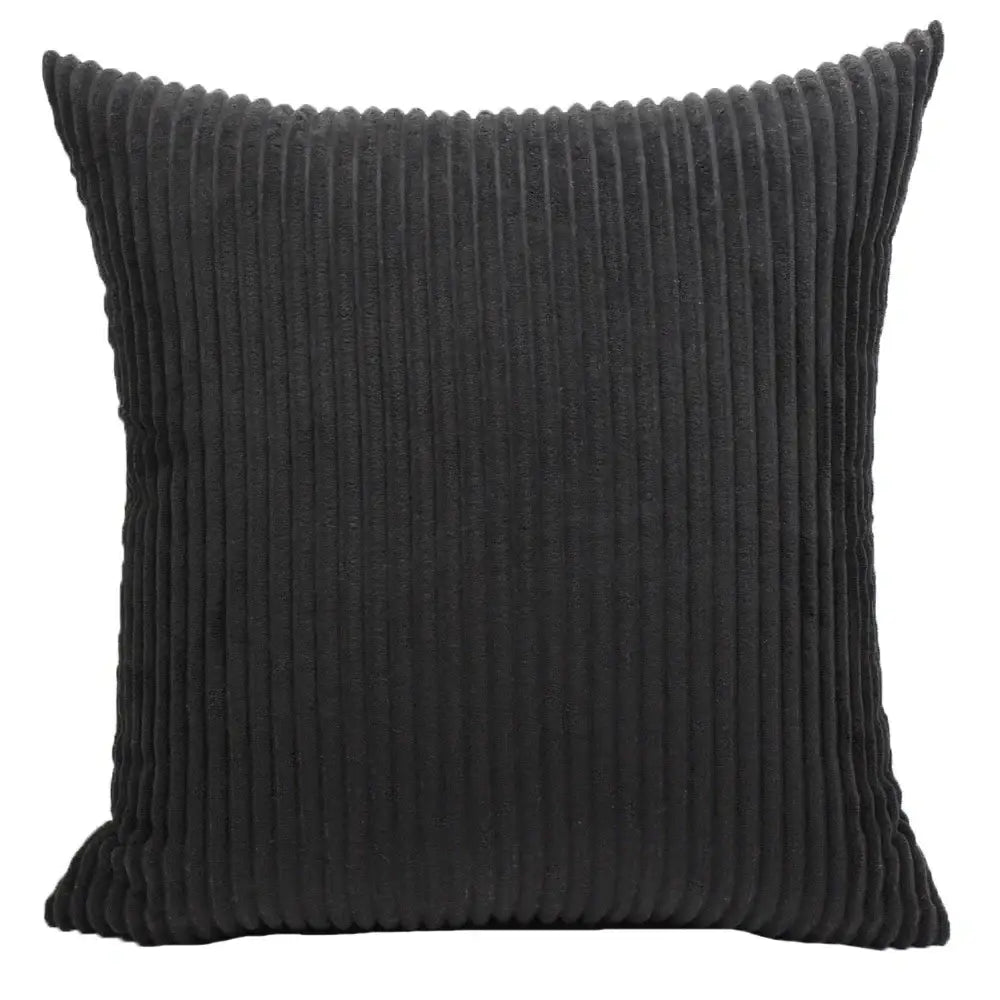 Pink & blue striped corduroy pillow cover living room decor